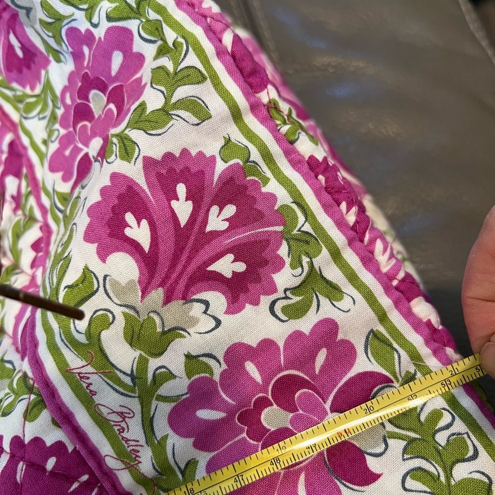 Vera Bradley Pink and Green Floral Bag - Picture 12 of 16